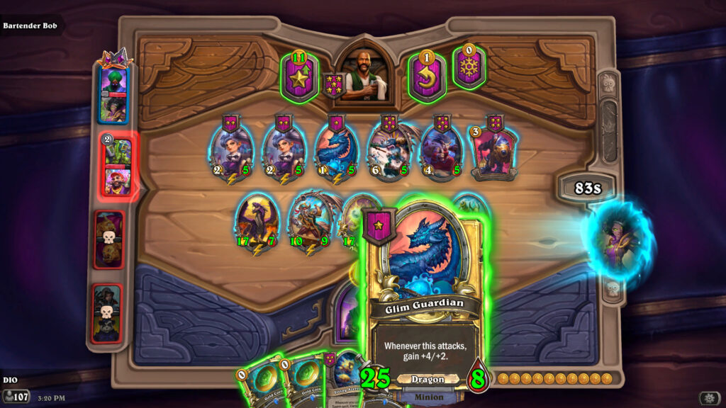 Give and receive cards to and from your Hearthstone Battlegrounds Duos partner