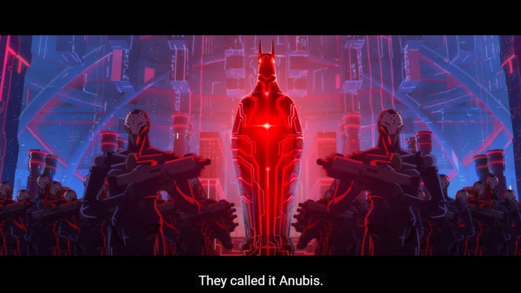 Anubis from an Overwatch 2 animated shor
