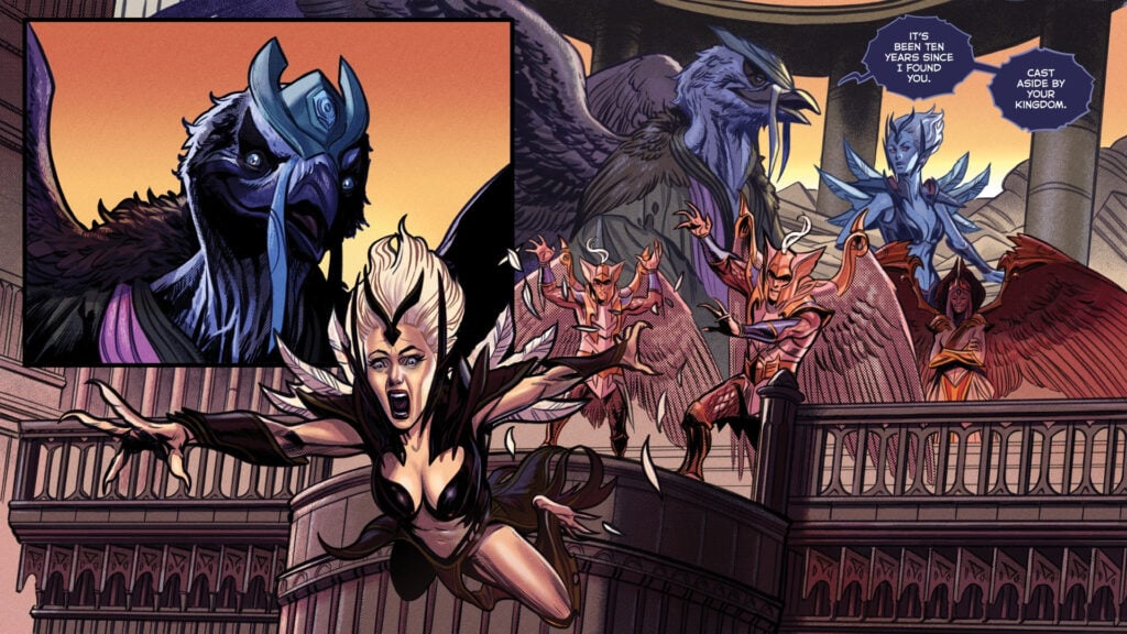 Queen Imperia betraying her sister in the Ascension Day comic 