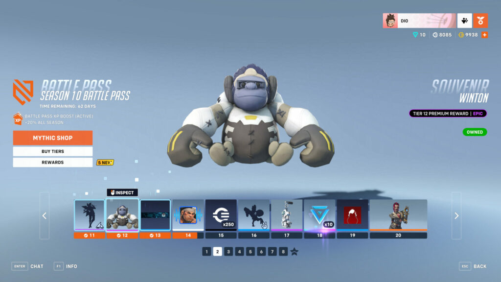 Overwatch 2 Season 10 Battle Pass screenshot 