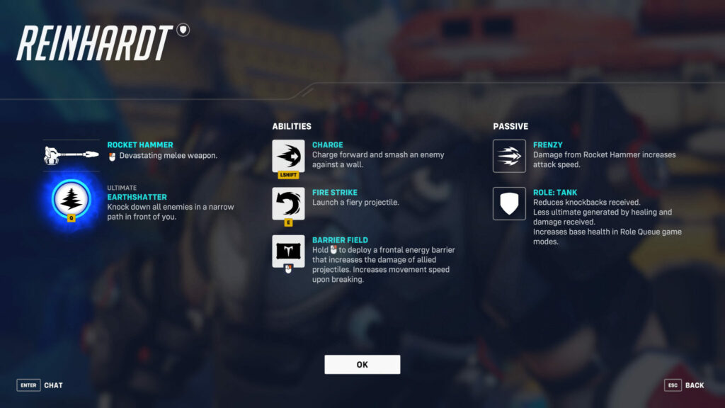 Mirrorwatch Reinhardt abilities