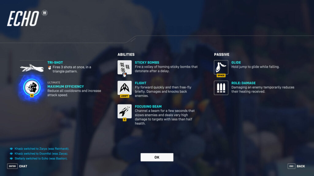 Blackwatch Echo abilities