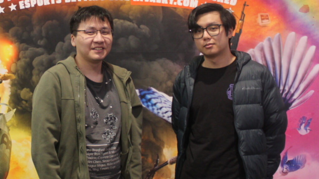 CS2 event attendees Leo Jia and Travis Shao