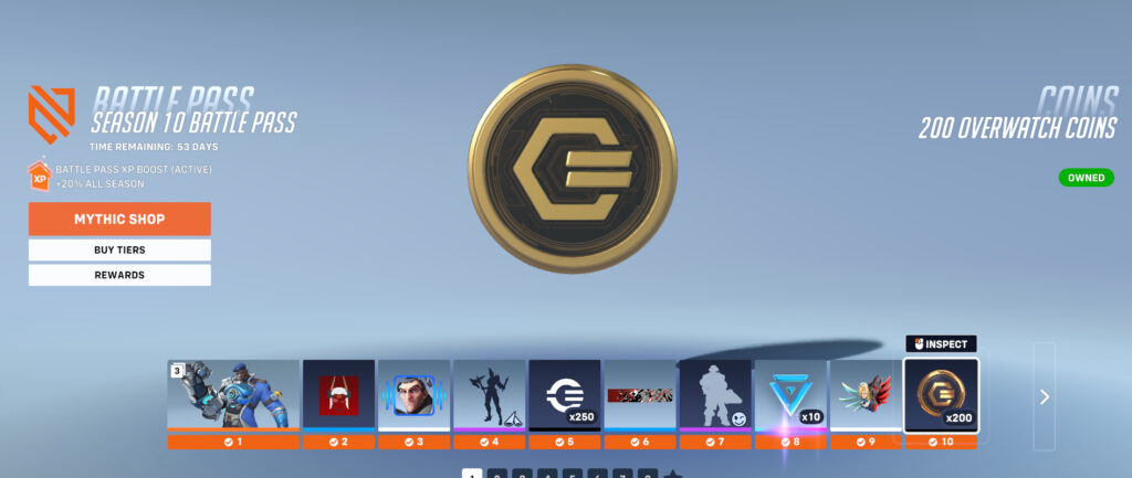 a glimpse into the rewards of Overwatch 2 Season 10 Battle Pass 