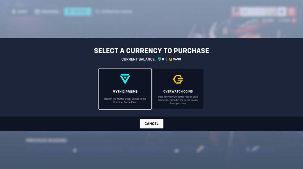 You can grind through the paid Battle Pass or buy Mythic Prisms in Overwatch 2