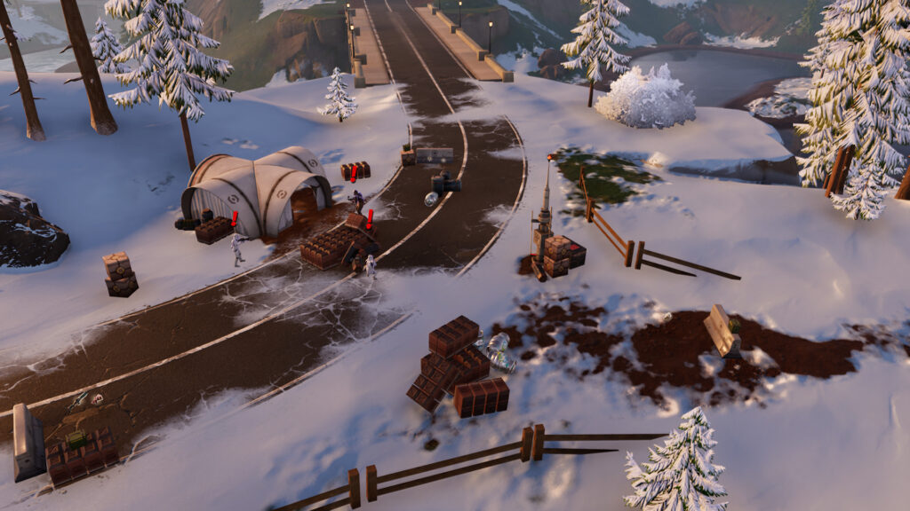 Chewbacca fighting Stormtroopers in Fortnite