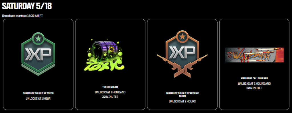 CDL Major 3 Saturday Rewards