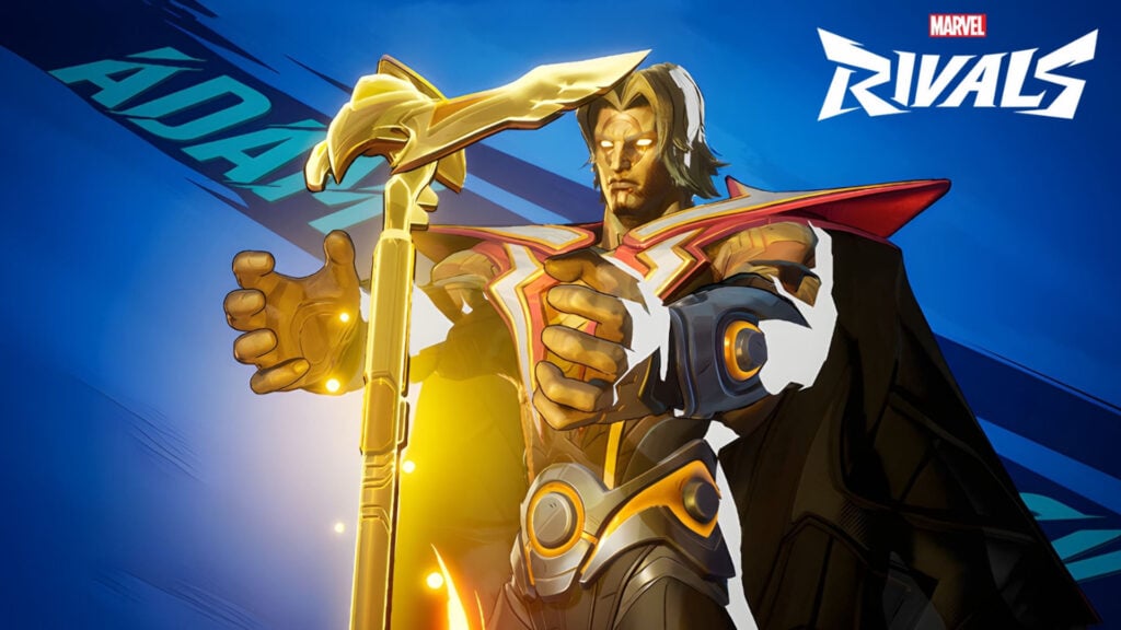 Official image of how the character Adam Warlock is depicted in Marvel Rivals.