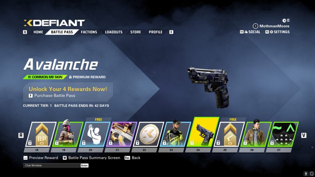 The Avalanche M9 skin.