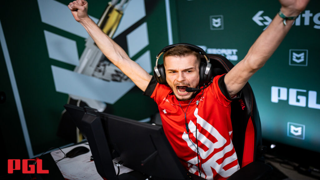 Rigon, Bad News Eagles player, during PGL Antwerp Major.