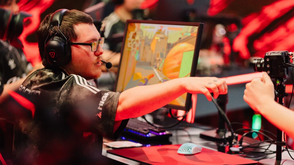 Boostio of 100 Thieves competes during VCT Americas Mid-Season Finals at the Riot Games Arena on May 12, 2024. 