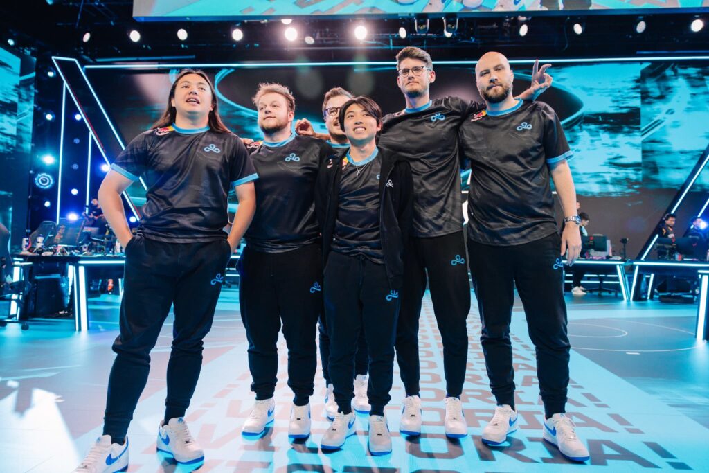 Cloud9, who plays G2 Esports, after victory at Week 5 of VCT Americas Stage 1 at the Riot Games Arena on May 5, 2024.