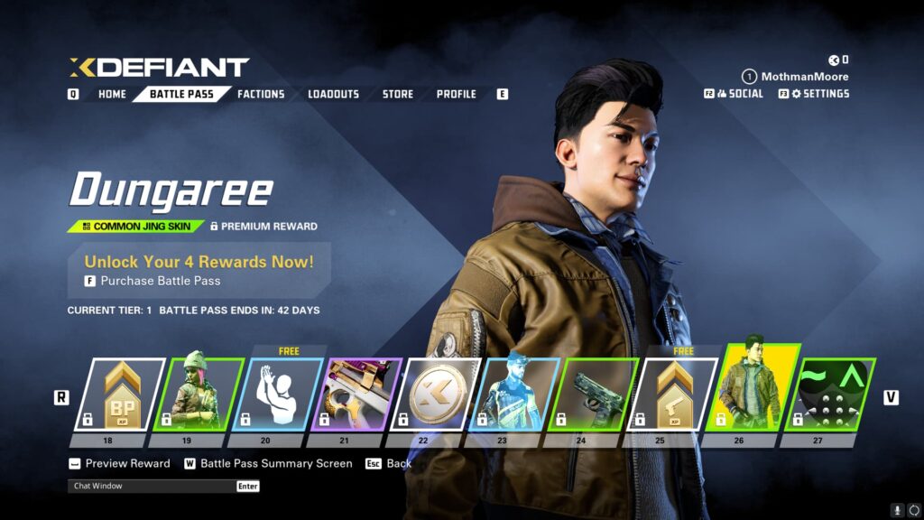 The Dungaree Jing skin.