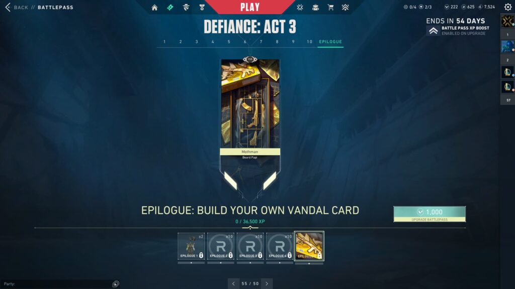 The Epilogue: Build Your Own Vandal Card.