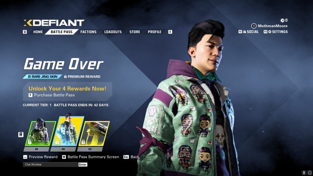 Screenshot of the game's Battle Pass