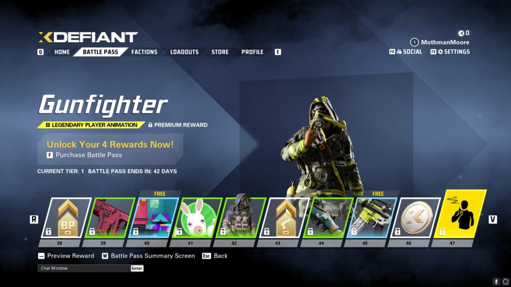 The Gunfighter player animation.