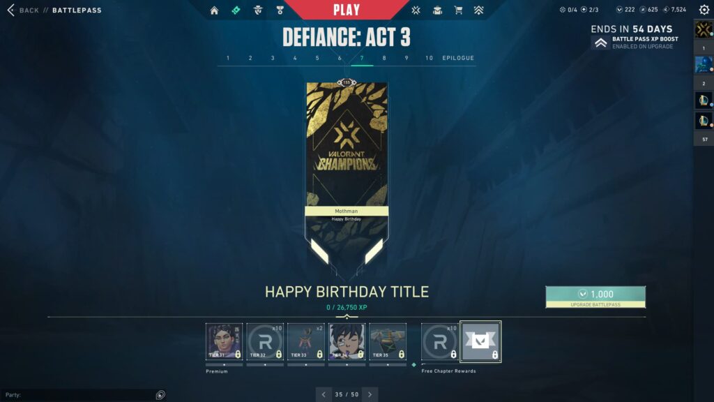 The Happy Birthday Title.