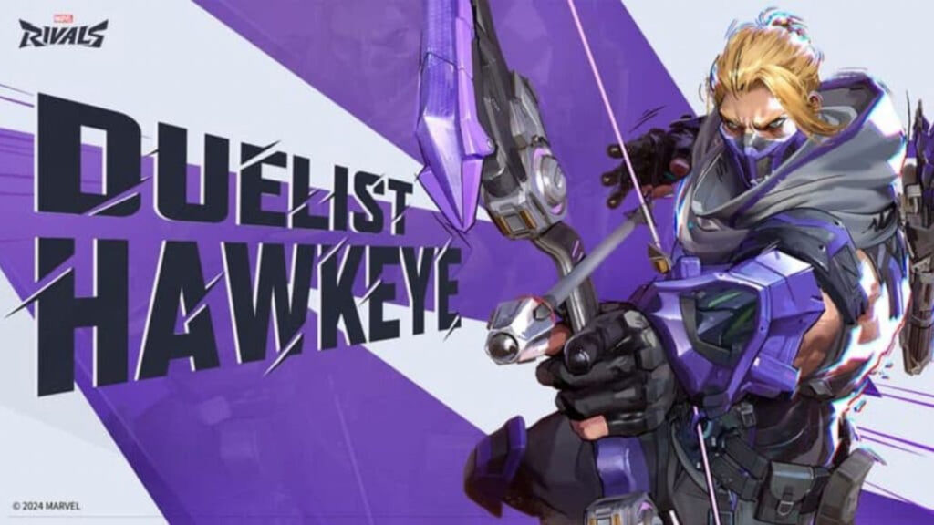 Official image of how the character Hawkeye is depicted in Marvel Rivals.