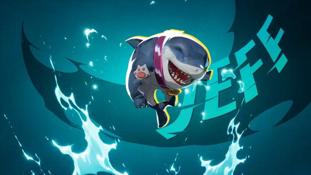 Official image of how the character Jeff The Land Shark is depicted in Marvel Rivals.