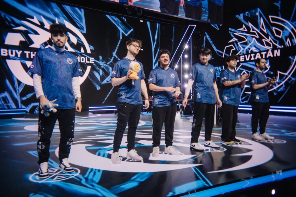 Leviatán, who plays Gen.G, seen onstage before competing during VCT Americas Mid-Season Playoffs at the Riot Games Arena on May 10, 2024.