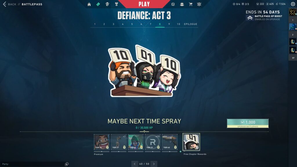 The Maybe Next Time Spray.