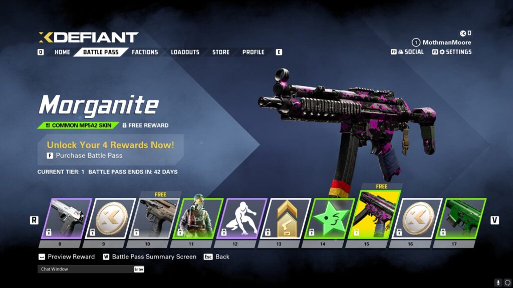 The Morganite MP5A2 skin.
