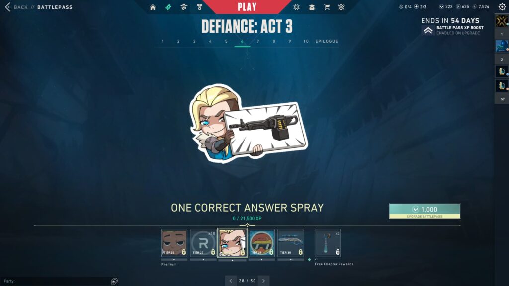 The One Correct Answer Spray.
