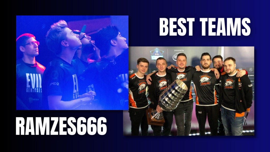 Ramzes' best Dota teams he played with prior to Tundra Esports (Image via Ramzes)