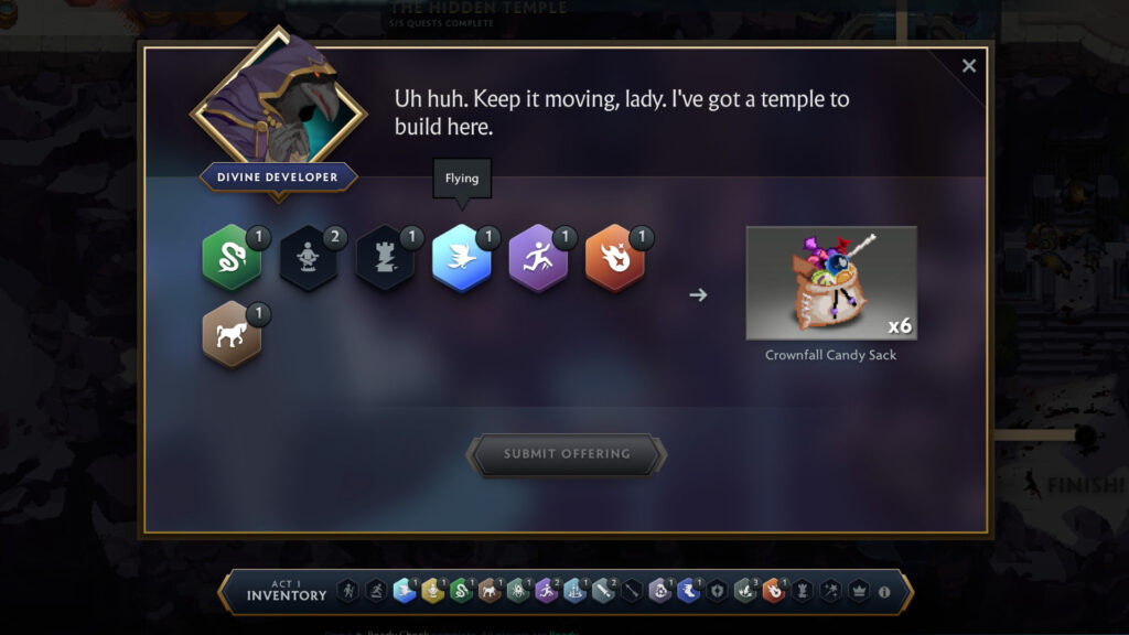 Second donation to the Temple of Scree'Auk - Crownfall Act I (Image by esports.gg)