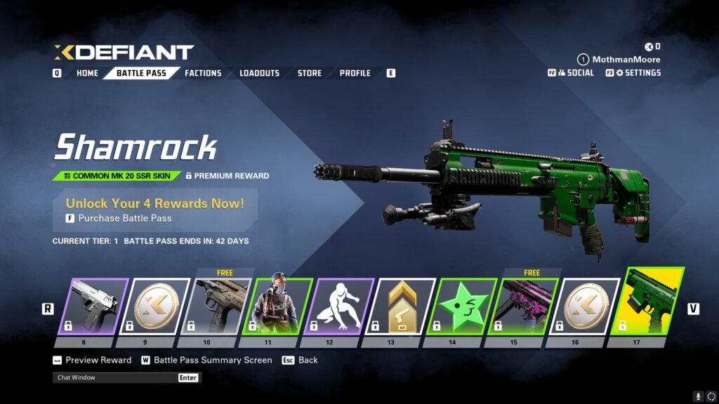 The Shamrock MK 20 SSR skin.