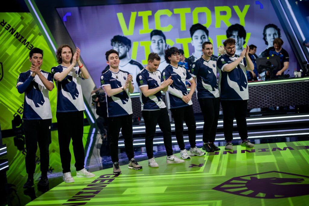 Team Liquid, who plays FNATIC, during the 2024 VCT EMEA 2024 STAGE 1 Week 3 Day 3 at the Riot Games Arena on April 19 2024 in Berlin, Germany 