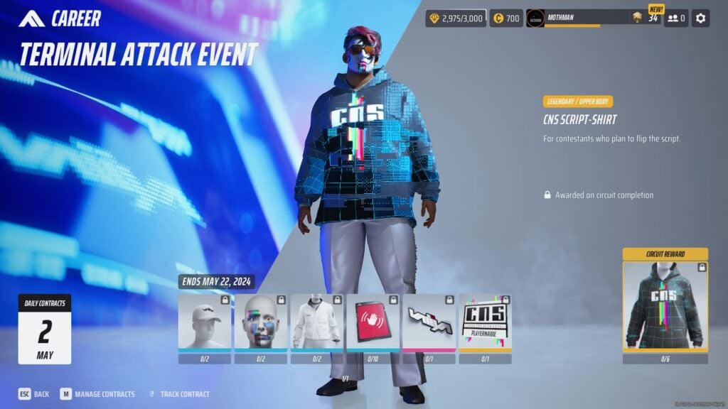 The Terminal Attack circuit, showcasing rewards for the event in The Finals.