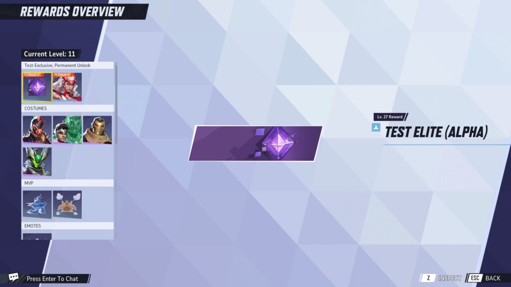 The Test Elite (Alpha) Nameplate.