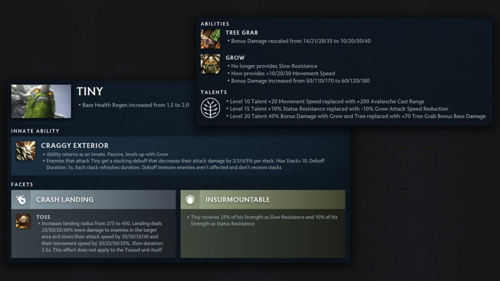 Tiny, one of Dota 7.36 Best Heroes