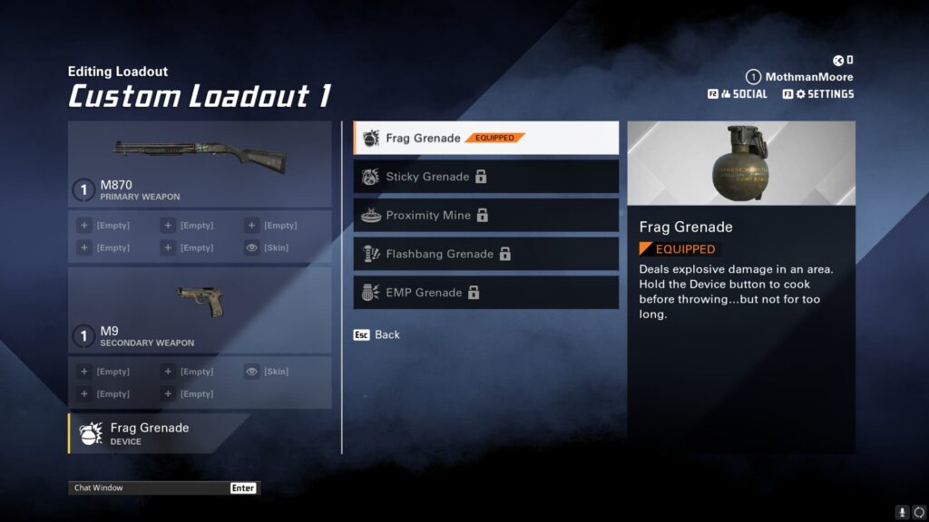 A list of all devices.