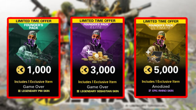 XDefiant Founder's Packs: Versions, items, and prices