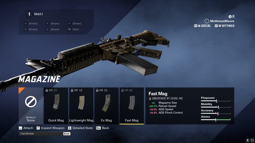 A look at the magazine attachments.