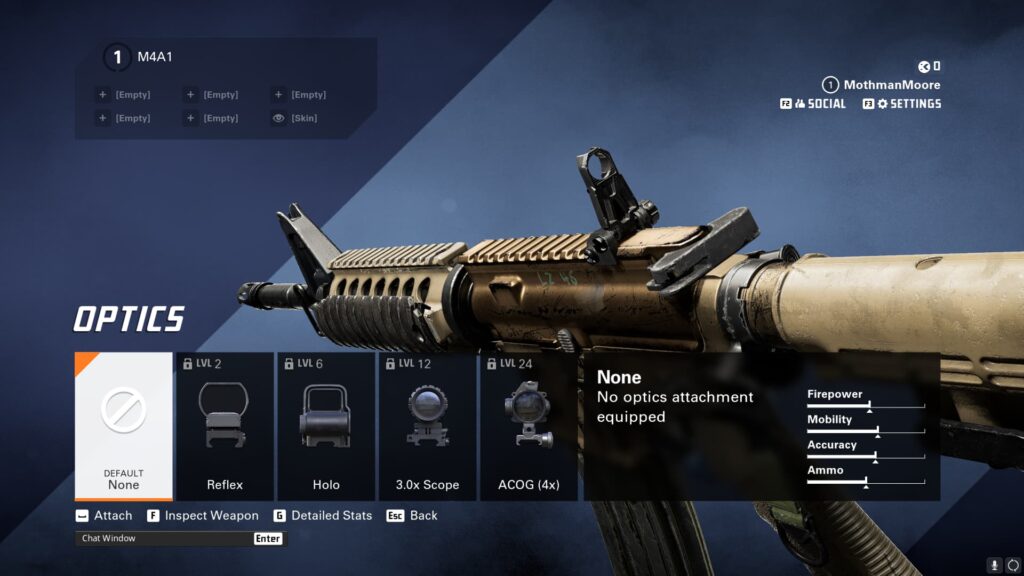 A look at the optic attachments in XDefiant.