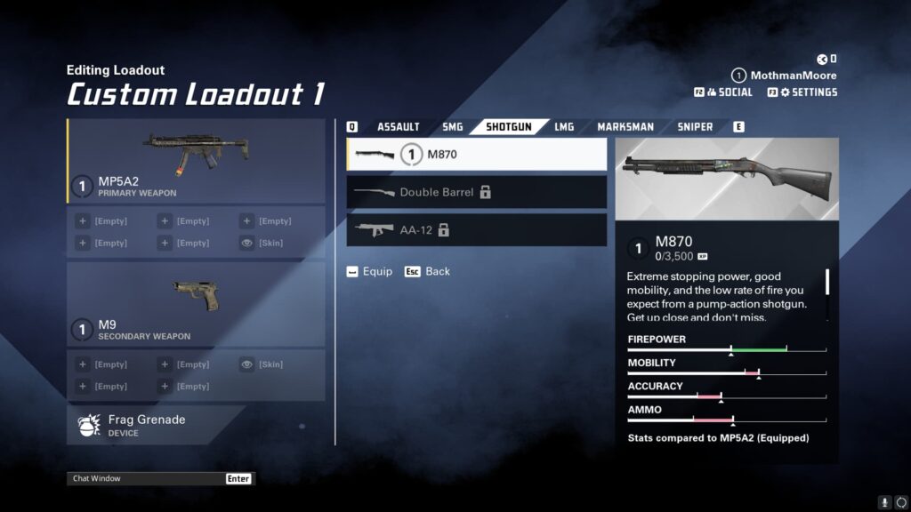 The list of Shotgun weapons in XDefiant.