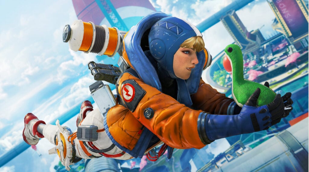 Wattson skydiving with her Nessie (Image via EA)
