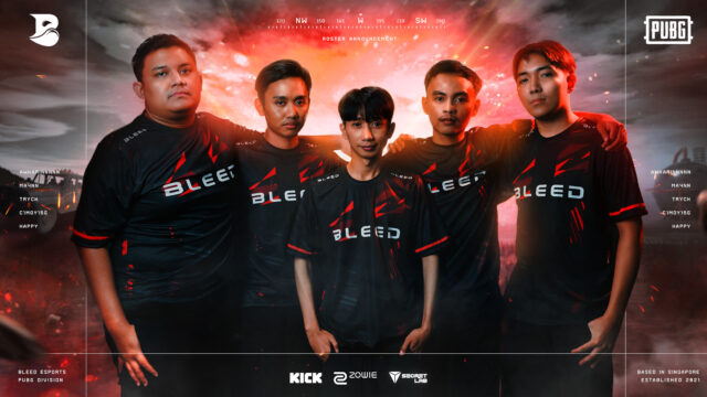BLEED Esports announces PUBG team ahead of PUBG Global Series 2024 Phase 3