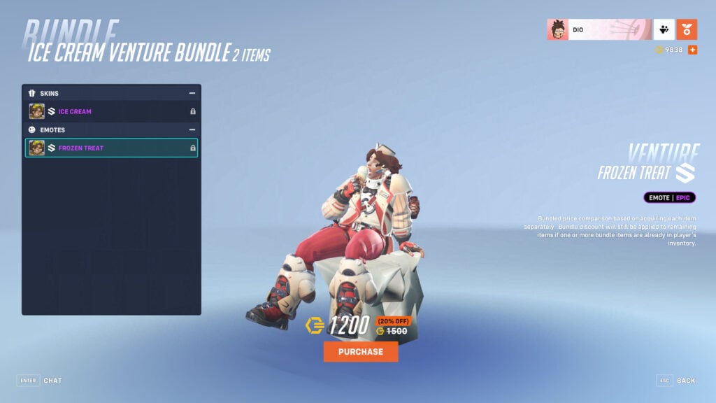 Frozen Treat Venture emote