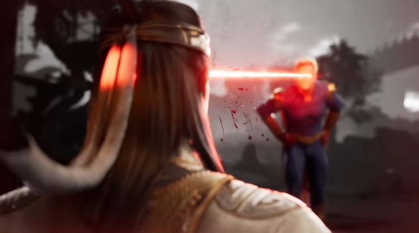 Mortal Kombat 1 Homelander fatality screenshot