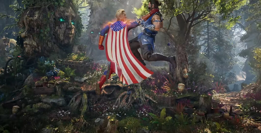 Homelander versus Sub-Zero gameplay