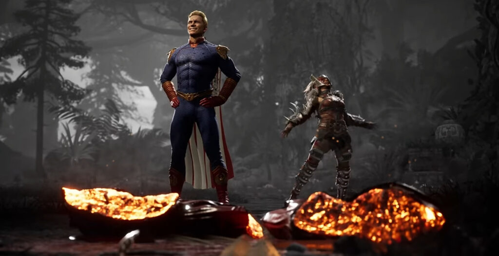 Homelander and Ferra in Mortal Kombat 1 