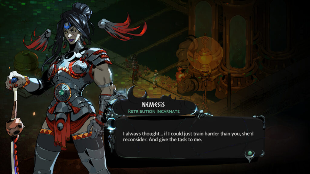 Nemesis is a character in Hades 2 