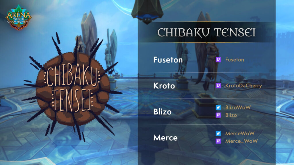 WoW AWC Cup 4 EU Chibaku Tensei players 