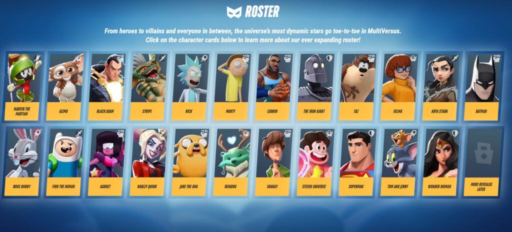 MultiVersus characters