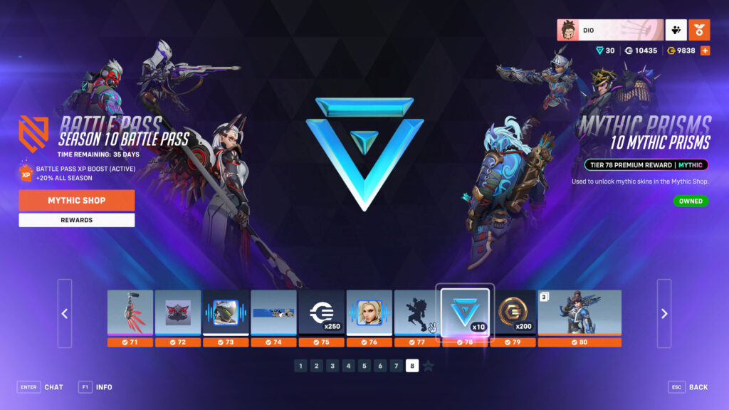 You can still earn Mythic Prisms through the Battle Pass