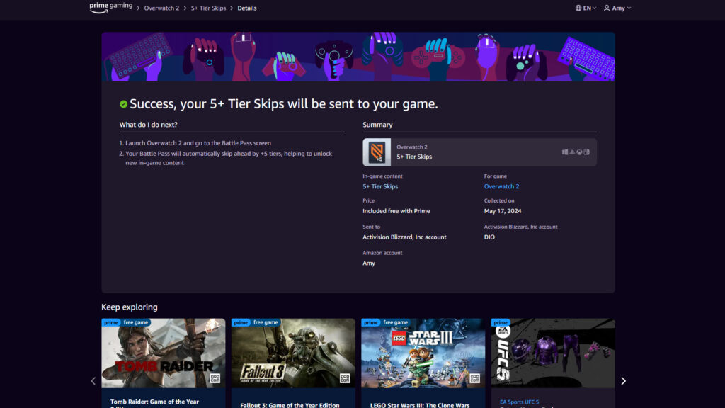 Overwatch 2 tier skips screenshot